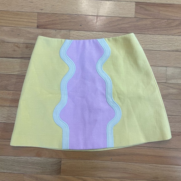Tuckernuck Dresses & Skirts - Tuckernuck Yellow and Purple Mini Skirt